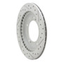 R1 99-04 Chevrolet Tracker Front Right Drilled & Slotted Geo-Carbon Rotor