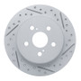 R1 09-24 Lexus CT200H Rear Right Drilled & Slotted Geo-Carbon Rotor