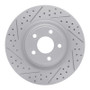R1 07-10 Chevrolet Cobalt Front Left Drilled & Slotted Geo-Carbon Rotor
