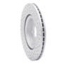 R1 07-10 Chevrolet Cobalt Front Left Drilled & Slotted Geo-Carbon Rotor