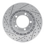 R1 89-97 Porsche 911 Front Right Drilled & Slotted Geo-Carbon Rotor