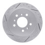 R1 06-10 Buick Lacrosse Rear Left Drilled & Slotted Geo-Carbon Rotor