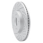 R1 13-26 Honda Civic Sedan Front Left Drilled & Slotted Geo-Carbon Rotor