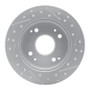 R1 92-97 Acura Cl Rear Left Drilled & Slotted Geo-Carbon Rotor