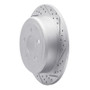 R1 07-12 Dodge Nitro Rear Right Drilled & Slotted Geo-Carbon Rotor