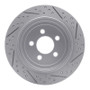 R1 07-12 Dodge Nitro Rear Right Drilled & Slotted Geo-Carbon Rotor