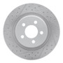 R1 11-12 Jeep Liberty Front Left Drilled & Slotted Geo-Carbon Rotor