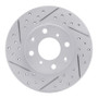 R1 86-91 Acura Integra Front Left Drilled & Slotted Geo-Carbon Rotor