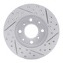R1 86-91 Acura Integra Front Left Drilled & Slotted Geo-Carbon Rotor