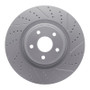 R1 12-25 Dodge Durango Front Right Drilled & Slotted Geo-Carbon Rotor