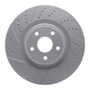R1 12-25 Dodge Durango Front Left Drilled & Slotted Geo-Carbon Rotor
