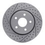 R1 05-10 Jeep Commander Front Right Drilled & Slotted Geo-Carbon Rotor