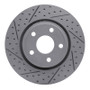 R1 11-22 Dodge Durango Front Left Drilled & Slotted Geo-Carbon Rotor