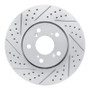 R1 14-20 Acura Rlx Front Left Drilled & Slotted Geo-Carbon Rotor