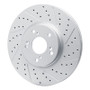 R1 04-08 Acura Tl Front Right Drilled & Slotted Geo-Carbon Rotor