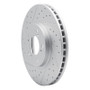 R1 99-04 Acura Rl Front Left Drilled & Slotted Geo-Carbon Rotor
