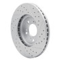 R1 99-04 Acura Rl Front Left Drilled & Slotted Geo-Carbon Rotor