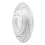 R1 09-14 Acura Tl Rear Left Drilled & Slotted Geo-Carbon Rotor