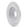 R1 09-14 Acura Tl Rear Left Drilled & Slotted Geo-Carbon Rotor