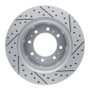 R1 09-25 Dodge Ram 4000 (Mexico) Rear Left Drilled & Slotted Geo-Carbon Rotor