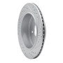 R1 03-11 Ford Crown Victoria Rear Left Drilled & Slotted Geo-Carbon Rotor