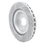 R1 03-17 Dodge Viper Rear Right Drilled & Slotted Geo-Carbon Rotor