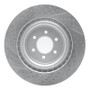 R1 03-17 Dodge Viper Rear Right Drilled & Slotted Geo-Carbon Rotor