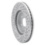 R1 03-09 Chrysler Pt Cruiser Front Right Drilled & Slotted Geo-Carbon Rotor