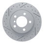 R1 13-16 Mini Cooper Paceman Rear Left Drilled & Slotted Geo-Carbon Rotor