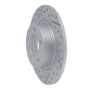 R1 13-16 Mini Cooper Paceman Rear Left Drilled & Slotted Geo-Carbon Rotor