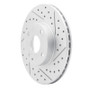 R1 94-02 Mazda Miata Front Right Drilled & Slotted Geo-Carbon Rotor