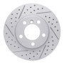 R1 11-16 Mini Cooper Paceman Front Left Drilled & Slotted Geo-Carbon Rotor