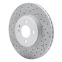 R1 02-06 Mini Cooper (Excl Clubman Front Left Drilled & Slotted Geo-Carbon Rotor