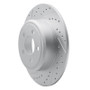 R1 14-24 Mini Cooper (Excl Clubman Rear Left Drilled & Slotted Geo-Carbon Rotor