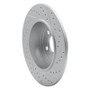 R1 14-24 Mini Cooper (Excl Clubman Rear Left Drilled & Slotted Geo-Carbon Rotor