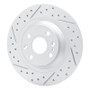 R1 01-05 Mazda Miata Rear Left Drilled & Slotted Geo-Carbon Rotor
