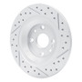R1 01-05 Mazda Miata Rear Left Drilled & Slotted Geo-Carbon Rotor