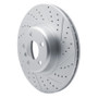R1 18-26 BMW X4 Front Right Drilled & Slotted Geo-Carbon Rotor
