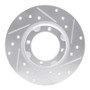 R1 80-82 Toyota Tercel Front Right Drilled & Slotted Silver Brake Rotor