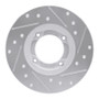 R1 80-82 Toyota Tercel Front Left Drilled & Slotted Silver Brake Rotor