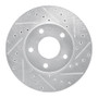 R1 02-07 Nissan X-Trail (Mexico) Front Right Drilled & Slotted Silver Brake Rotor