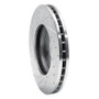 R1 02-07 Nissan X-Trail (Mexico) Front Right Drilled & Slotted Silver Brake Rotor