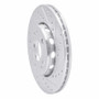 R1 90-92 Mercedes-Benz 300E Front Right Drilled & Slotted Silver Brake Rotor