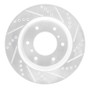 R1 08-17 Mitsubishi Montero Limited (Mexico) Front Right Drilled & Slotted Silver Brake Rotor