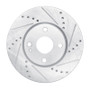 R1 16-25 Mazda 2 (Mexico) Front Right Drilled & Slotted Silver Brake Rotor