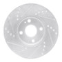 R1 16-25 Mazda 2 (Mexico) Front Right Drilled & Slotted Silver Brake Rotor