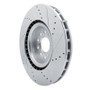 R1 17-25 Acura Integra Front Left Drilled & Slotted Silver Brake Rotor