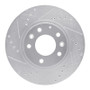 R1 06-15 Mazda MX-5 Miata Front Left Drilled & Slotted Silver Brake Rotor