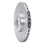 R1 85-88 Toyota Cressida Front Right Drilled & Slotted Silver Brake Rotor