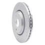 R1 17-20 Acura MDX Front Left Drilled & Slotted Silver Brake Rotor